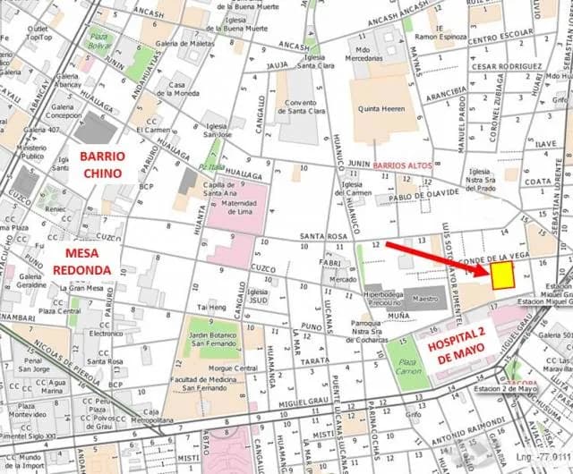 Terreno comercial cerca a mesa redonda, barrio chino, mercado central — foto 2