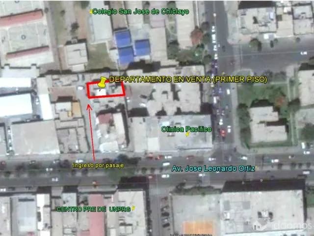 VENDO EXCELENTE DEPARTAMENTO PRIMER PISO EN CHICLAYO — foto 1