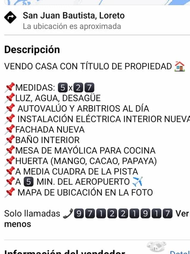 CASA CON TÍTULO DE PROPIEDAD A 5 MIN. DEL AEROPUERTO DE IQUITOS — foto 2