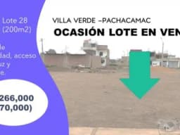 Venta lote con titulo de propiedad, 200 m2