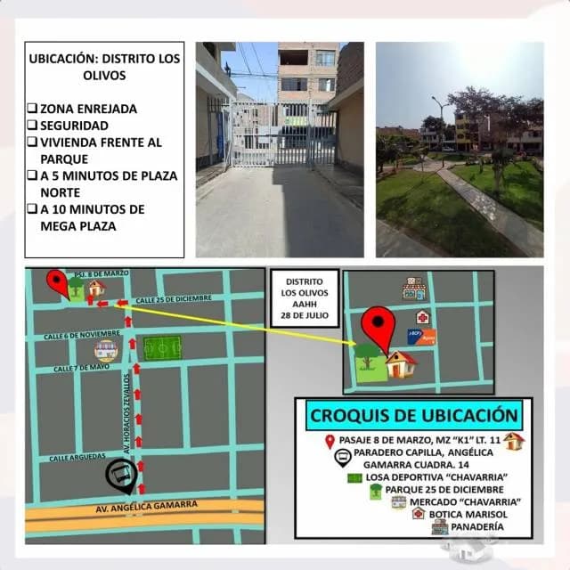 ALQUILER DE DEPARTAMENTO 120m2-LOS OLIVOS — foto 2