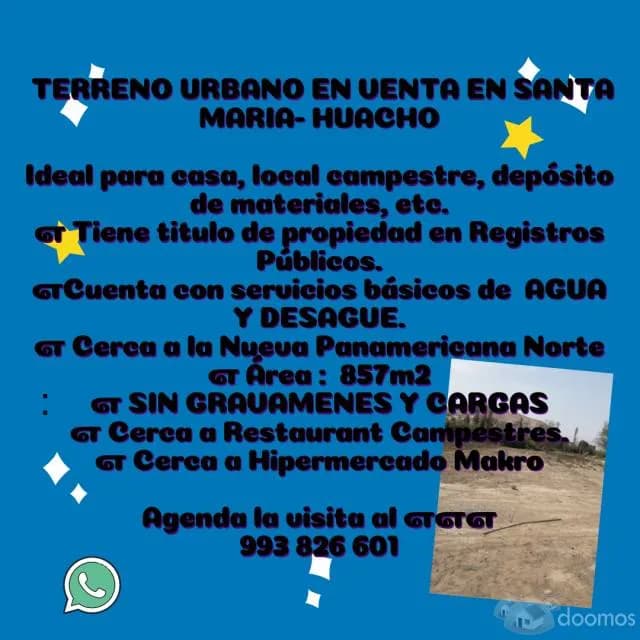 TERRENO EN SANTA MARIA- HUACHO — foto 2