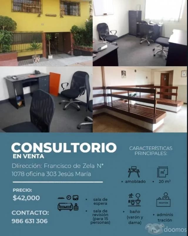CONSULTORIO EN VENTA EN LA MEJOR ZONA DE JESUS MARIA — foto 1