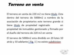 VENDO TERRENO EN CHORRILLOS