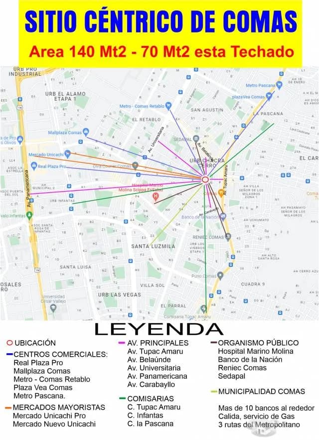 Venta de terreno 2do piso - En Comas Céntrico — foto 4
