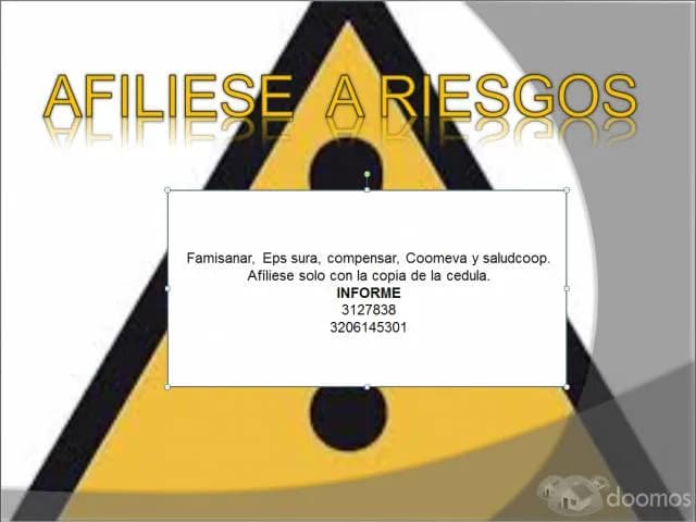 afiliase a salud solo con la cédula — foto 1