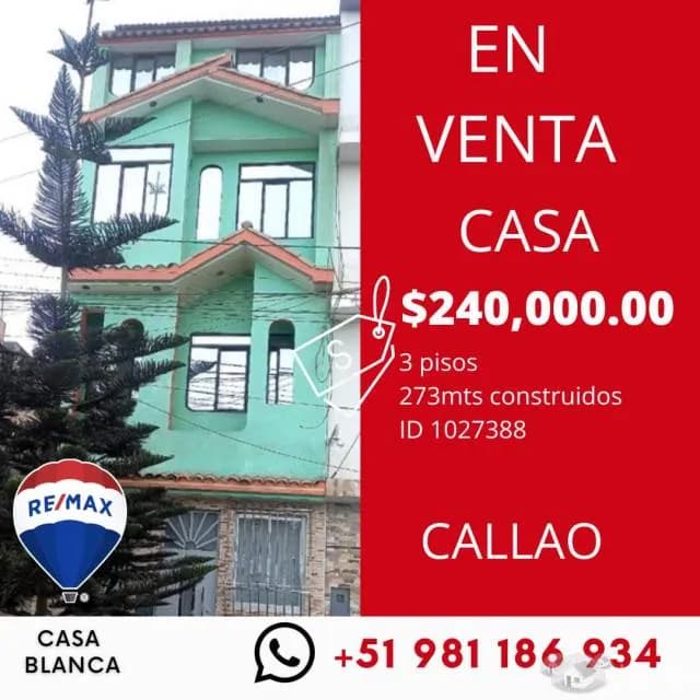 HERMOSA CASA EN VENTA UBICADA EN EL CALLAO — foto 1