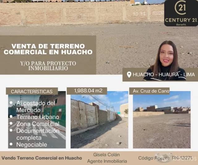 OCASIÓN !!! - Vendo Terreno Comercial en Huacho — foto 1
