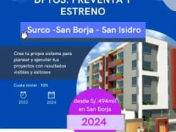 San Isidro (Lima-Peru) : dptos. estreno y en preventa