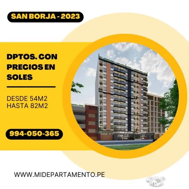 San Borja economico : dptos. estreno 2 y 3 dormitorios — foto 1