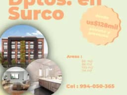 Valle hermoso (Surco-Lima) : dptos. pre estreno de 66m2 y 86m2