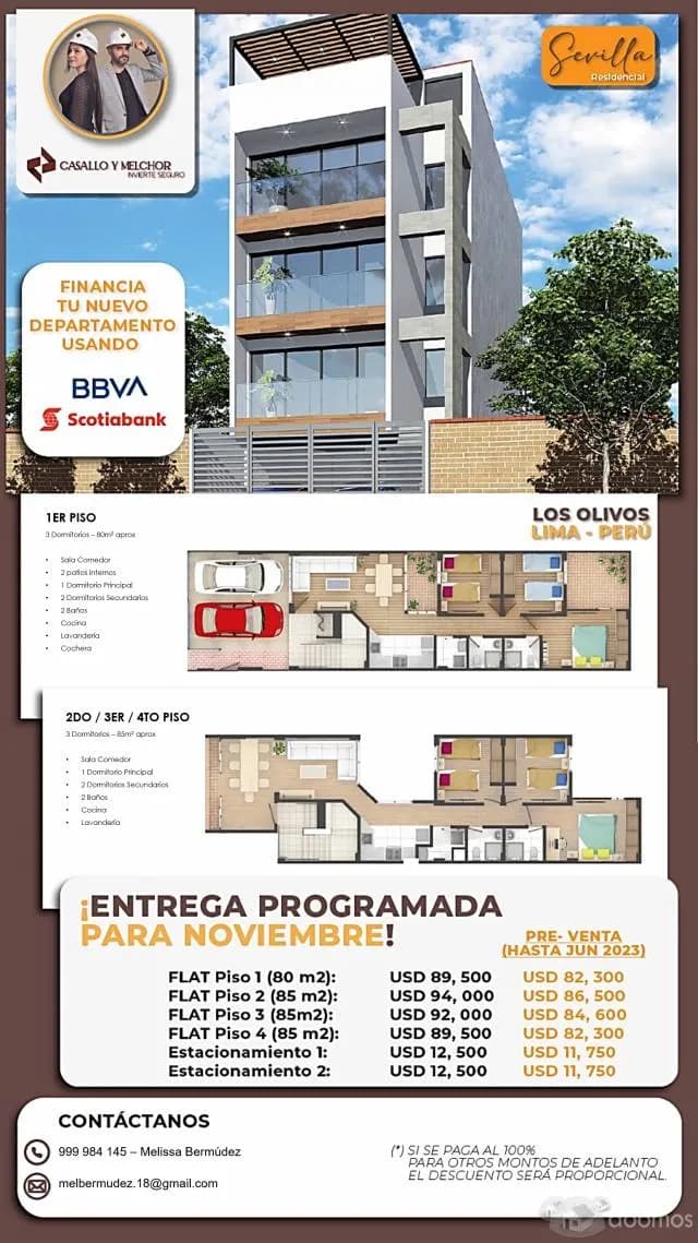 Departamentos en venta frente a parque - Los Olivos — foto 1
