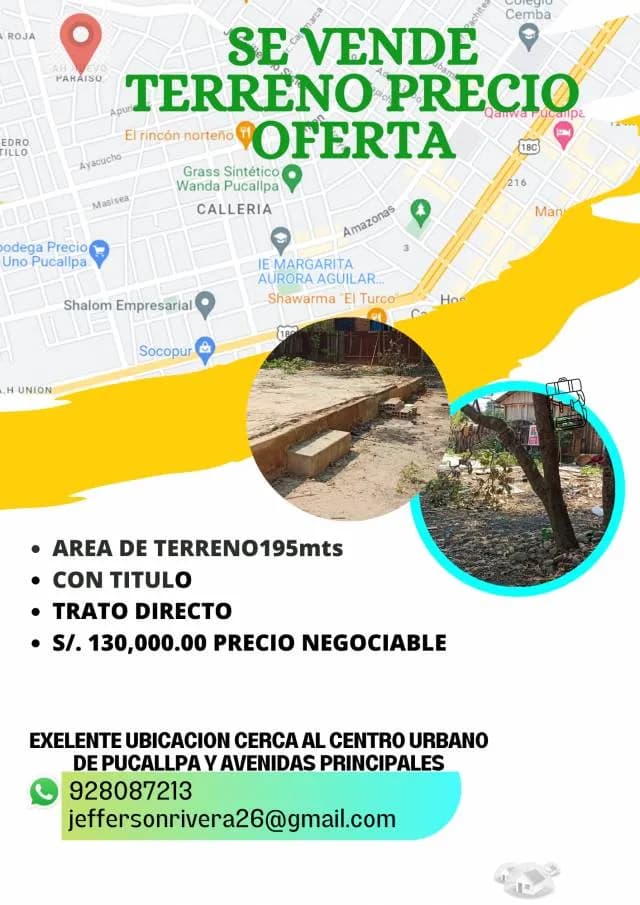 VENDO TERRENO POR VIAJE URGENTE — foto 5