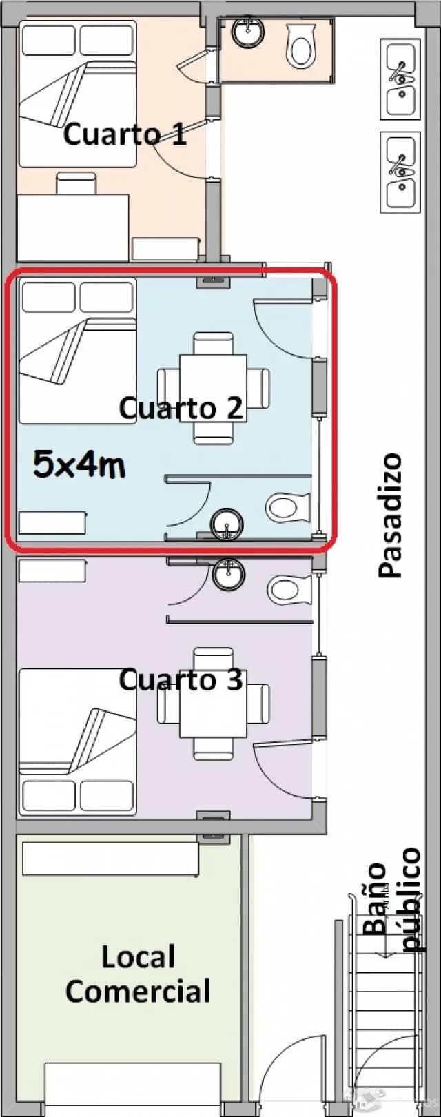 Alquilo Habitación unipersonal — foto 1