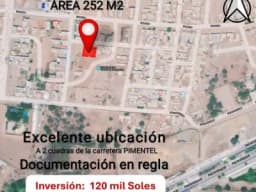 Venta de Terreno en Urbanización Avientel, Pimentel - Chiclayo