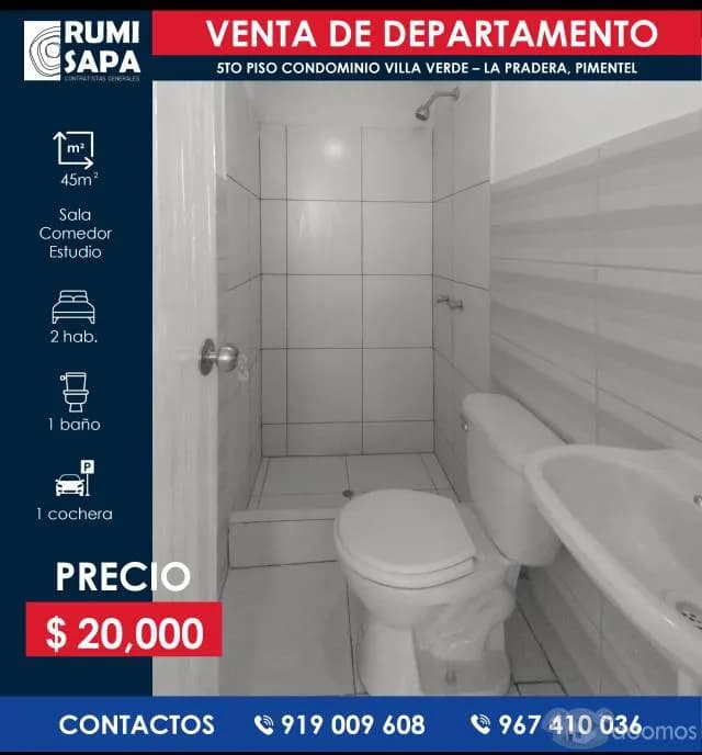 Venta Departamento Condominio Villa Verde - La Pradera, Pimentel — foto 6