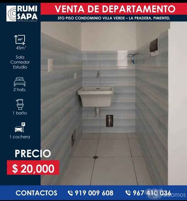 Venta Departamento Condominio Villa Verde - La Pradera, Pimentel — foto 7