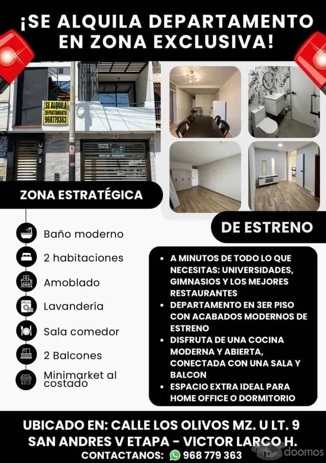 DEPARTAMENTO SEMIAMOBLADO DE ESTRENO | NEGOCIABLE EN TRUJILLO — foto 1