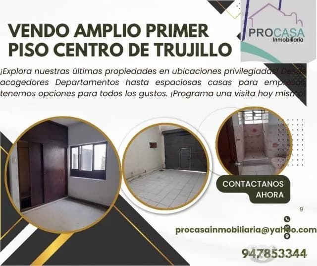 OCASIÓN ÚNICA – VENTA DE AMPLIO PRIMER PISO EN EL CENTRO DE TRUJILLO — foto 13