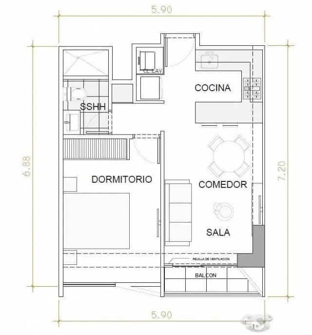 VENTA DE MINIDEPA - MIRAFLORES (PARA AIRBNB Y/O INVERSION) — foto 5