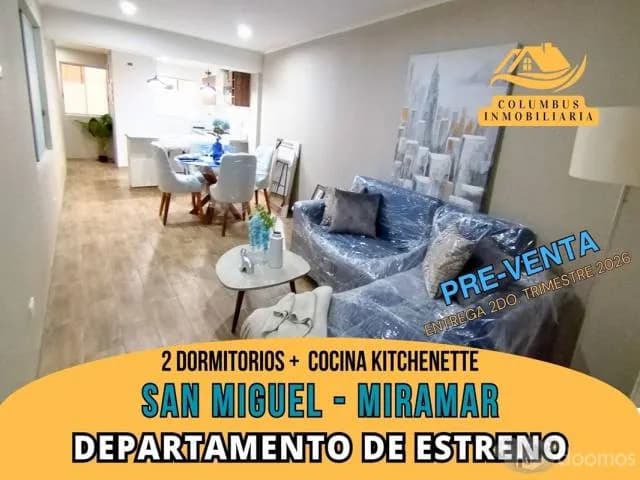 San Miguel MIRAMAR - Dpto de 2 dorm + Cocina Kitchenette (Pre-Venta) — foto 1