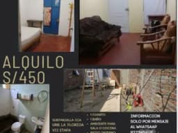 DEPARTAMENTO 1ER PISO/CASITA ECONOMICA DE 1 CUARTO
