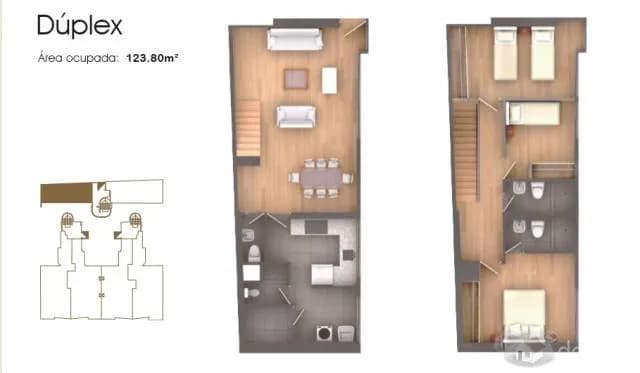 DEPARTAMENTO DUPLEX MIRAFLORES  126 m2   $250,000 negociables — foto 1