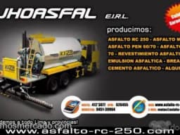 ASFALTO LIQUIDO RC-250 Perú Jhoasfal e.i.r.l