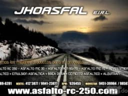 Jhoasfal e.i.r.l/elaboramos asfaltos,emulsion asfaltica,brea y mas