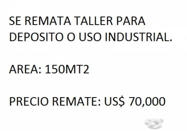 SE REMATA LOCAL PARA TALLER — foto 1