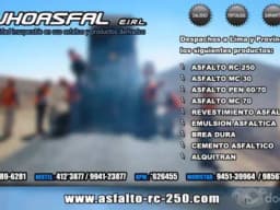 gran venta de productos asfalticoJHOASFAL EIRL CALIDAD Y GARANTIA