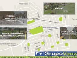 vendo lote de 120m2 a media cdra de la avenida urbanizacion terrazas de caraponguillo