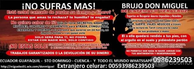 AMARRES DE AMOR EN 24 HORAS HECHOS Y NO PALABRAS — foto 1