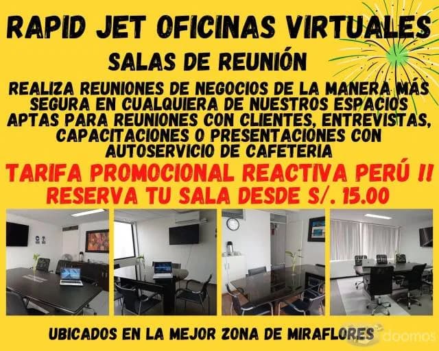 Alquiler de Coworking Rapid Jet desde 15 Soles — foto 1