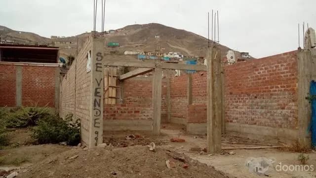 Venta de lote de 120 m2 semiconstruido — foto 3