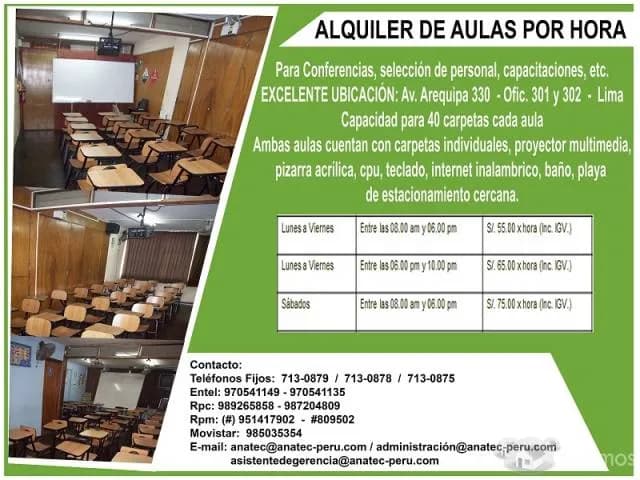 ALQUILER DE AULAS POR HORAS — foto 3