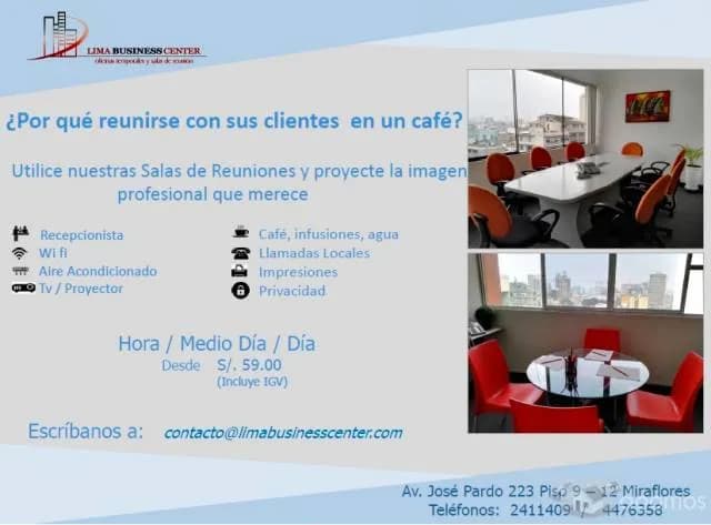 ALQUILER SALAS DE REUNIONES LIMA — foto 5