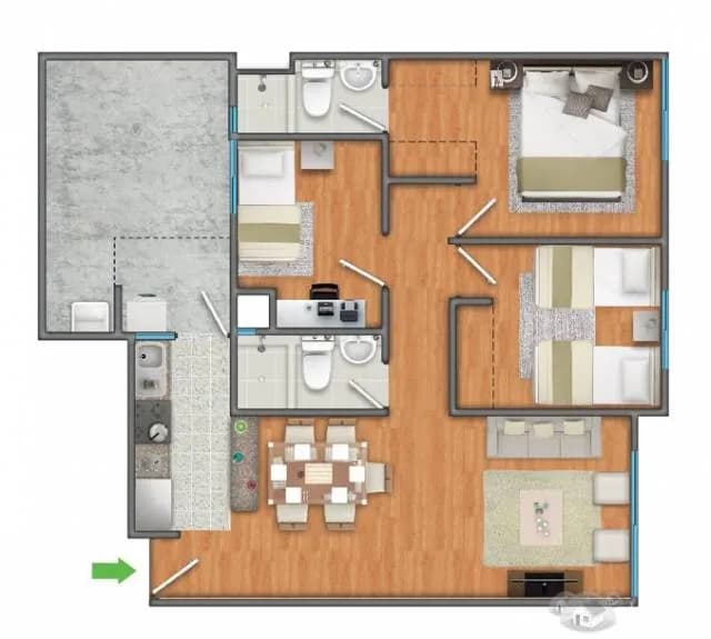 VENDO DEPARTAMENTO EN CONDOMINIO LOS PARQUES DE PIURA — foto 1