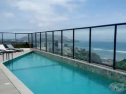 Departamento en miraflores.  Estreno.  Vista al mar.