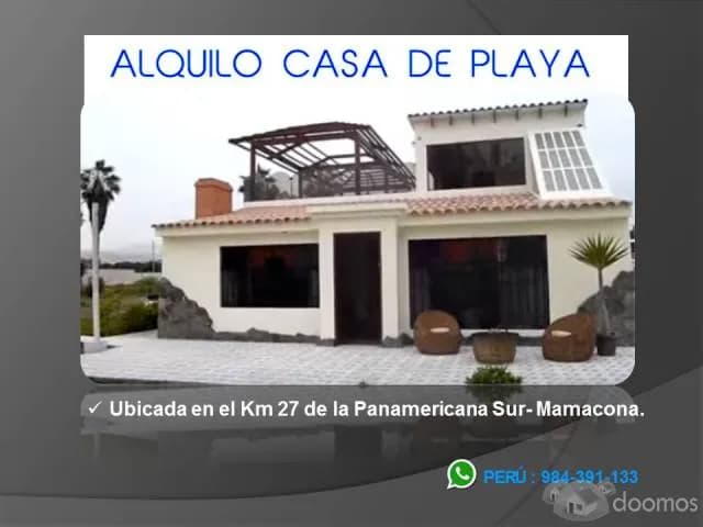 ALQUILO CASA DE PLAYA CON PISCINA PRIVADA — foto 1