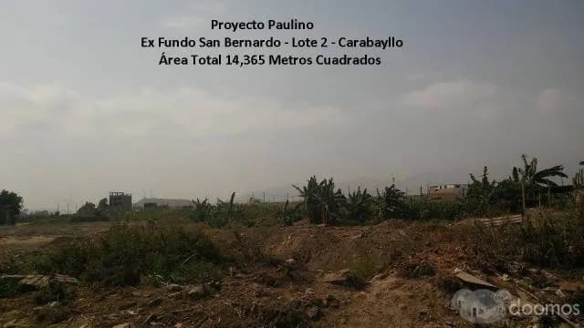 OCASION LOTES DE 90M2 CARABAYLLO BUENA ZONA — foto 1