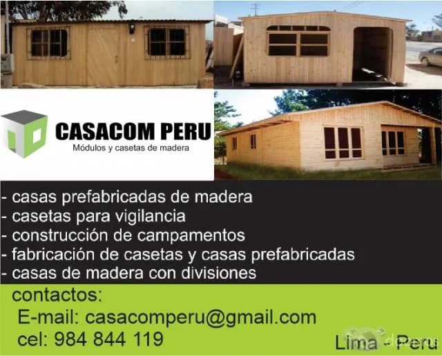 casetas modulares para obras prefabricadas de madera en lima peru — foto 8