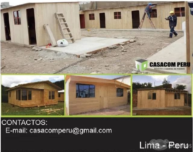 modulos con divisiones de ambientes en prefabricados de madera en lima peru — foto 7