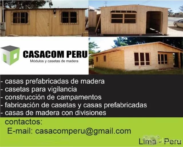 modulos con divisiones de ambientes en prefabricados de madera en lima peru — foto 8
