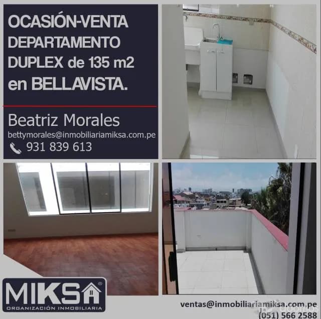 OCASIÓN-VENTA	DEPARTAMENTO DUPLEX de 135 m2 en BELLAVISTA. — foto 1