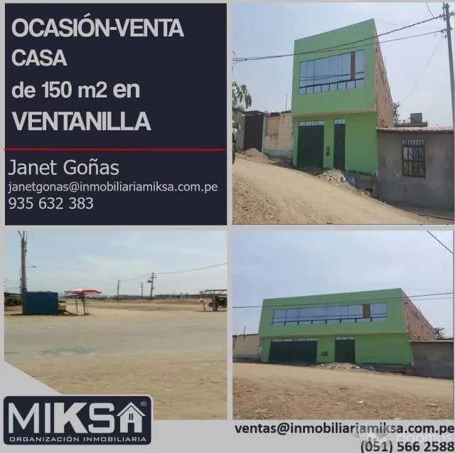 OCASIÓN-VENTA CASA de 150 m2 en VENTANILLA — foto 1