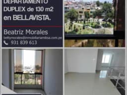 OCASIÓNVENTA DEPARTAMENTO DUPLEX de 130 m2 en BELLAVISTA.