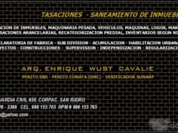 TASACIONES - SANEAMIENTO DE INMUEBLES