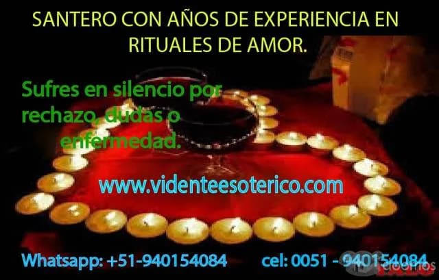 AMARRES DE AMOR MACUMBAS Y CONJUROS AMOROSOS 100 % EFECTIVOS — foto 1