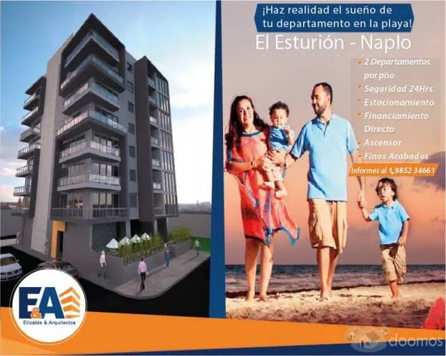 VENTA DE DEPARTAMENTOS EN EDIFICIO DE NAPLO "ESTURION" PRE ESTRENO — foto 7